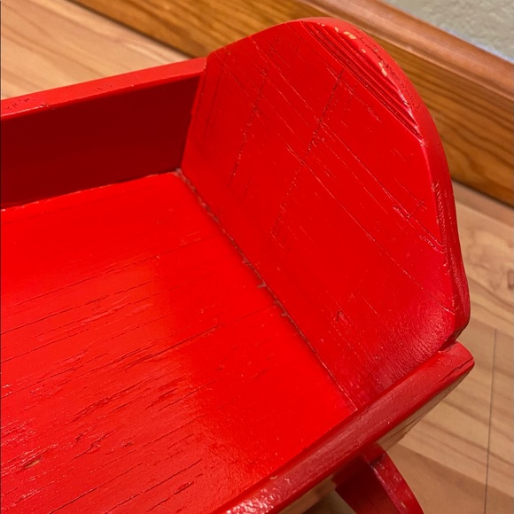 Vintage Handmade Wooden Rocking Doll Cradle - Picture 9 of 12